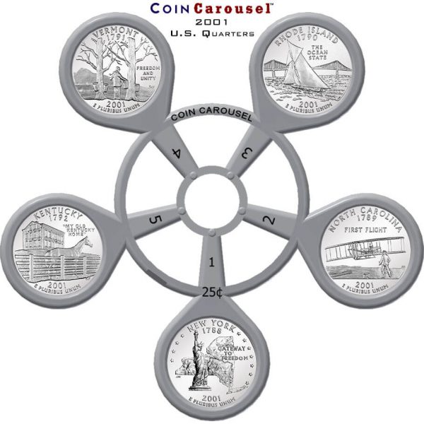 2001 50 State Quarter Coin Carousel