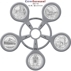 2010 America The Beautiful Quarter Coin Carousel