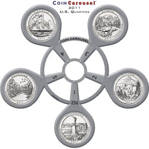 2011 America the Beautiful Quarter Coin Carousel