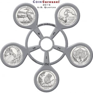 2015 America The Beautiful Quarter Coin Carousel